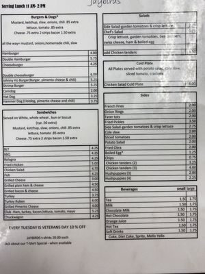 Menu photo 2 J-Birds Burger Jointe Mint Hill, NC Menu photo 2 J-Birds Burger Jointe Mint Hill, NC