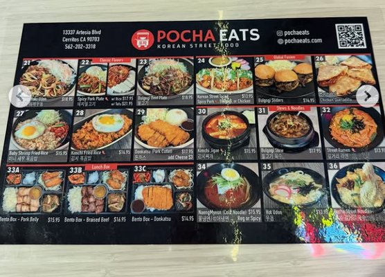Menu photo 1 Pocha Eats Cerritos, CA Menu photo 1 Pocha Eats Cerritos, CA