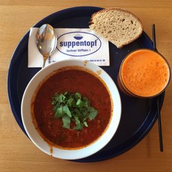 Suppentopf - Tomaten-hackfleish suppe €4,40