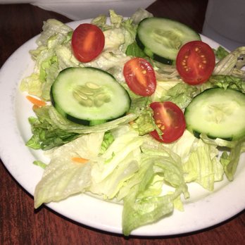 Hunter's Pub and Steakhouse - Salad-- no cheese just lettuce , cucumber and 2 tomatoes cut in half - New American Near Me - Hamilton, Georgia