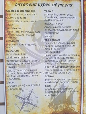 Menu photo 1 Pirates Pizza Beaverton, ON