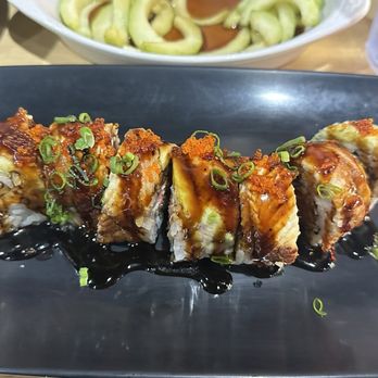 Samurai Sushi - Dragon Roll - Japanese Near Me - Turlock, California Samurai Sushi - Dragon Roll - Japanese Near Me - Turlock, California