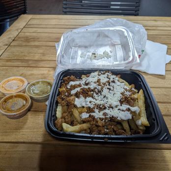 Spanglish Kitchen - Nacho Fries (Pastor) - Mexican Near Me - Alhambra, California Spanglish Kitchen - Nacho Fries (Pastor) - Mexican Near Me - Alhambra, California