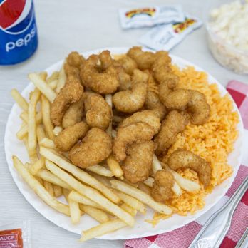 Kennedy Fried Chicken - Basket shrimps Half rice half french fries yummy!! - Chicken Wings Near Me - Danbury, Connecticut Kennedy Fried Chicken - Basket shrimps Half rice half french fries yummy!! - Chicken Wings Near Me - Danbury, Connecticut