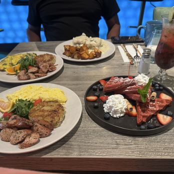 Pancake - Long Beach - A beautiful breakfast spread. - Breakfast & Brunch Near Me - Long Beach, California