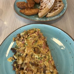 #176. Poor Boy and chicken with waffles