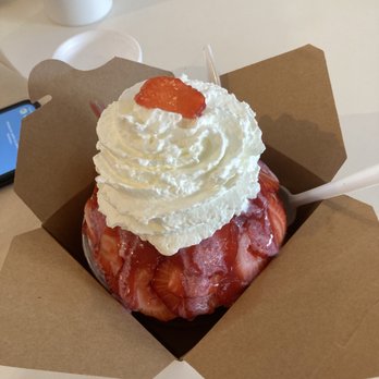 Snowy Village - Strawberry - Shaved Ice Near Me - Seattle, Washington Snowy Village - Strawberry - Shaved Ice Near Me - Seattle, Washington
