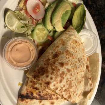 Family Tacos - My quesadilla if fire and it come with a small salad - Mexican Near Me - Oakland, California Family Tacos - My quesadilla if fire and it come with a small salad - Mexican Near Me - Oakland, California