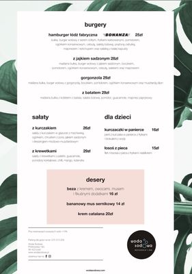 Menu photo 3 Woda Sodowa Łódź, LD Menu photo 3 Woda Sodowa Łódź, LD