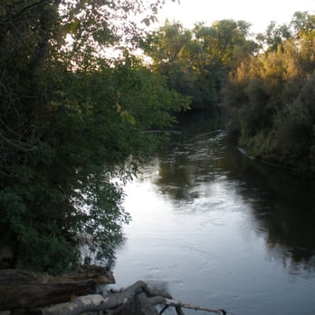 Caswell Memorial State Park - view of river from campsite 17 at sunset - Parks Near Me - Ripon, California