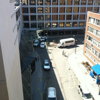 Mount Sinai Hospital - Patient drop off and main entrance as seen from the roof of the parking deck. - Hospitals Near Me - Chicago, Illinois