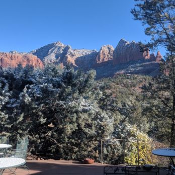 Apple Orchard Inn - Our breakfast view !! Wow! - Bed & Breakfast Near Me - Sedona, Arizona Apple Orchard Inn - Our breakfast view !! Wow! - Bed & Breakfast Near Me - Sedona, Arizona