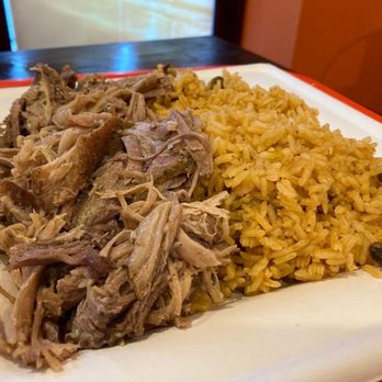 El Rincon Caribe - Pernil with yellow rice - Puerto Rican Near Me - Tannersville, Pennsylvania