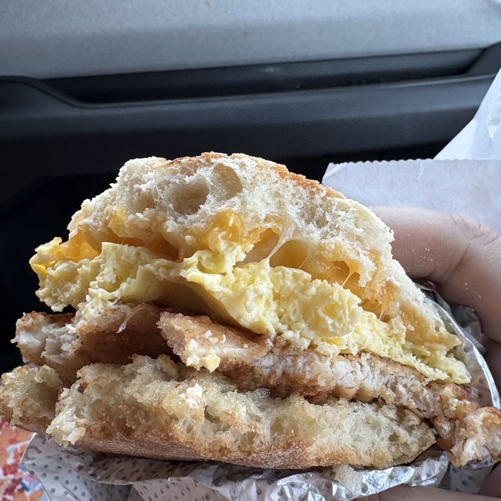 Chick-fil-A - Chicken Bacon, Egg & Cheese Muffin - Fast Food Near Me - Jacksonville, North Carolina Chick-fil-A - Chicken Bacon, Egg & Cheese Muffin - Fast Food Near Me - Jacksonville, North Carolina
