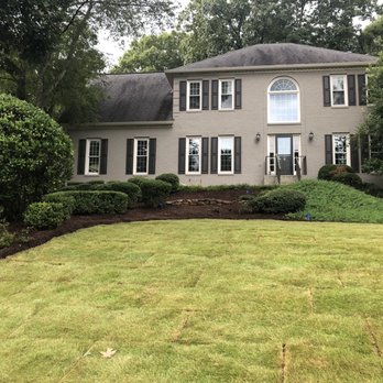The Lawn Squad - Graded with repairs to sink hole - Landscaping Near Me - White, Georgia