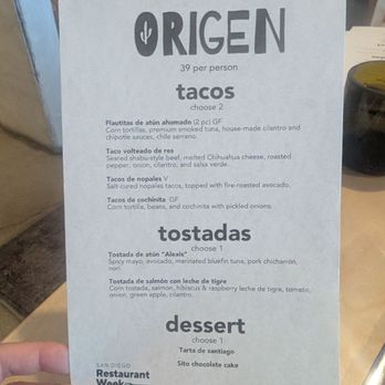 Origen - SDRW 2026 - New Mexican Cuisine Near Me - San Diego, California Origen - SDRW 2026 - New Mexican Cuisine Near Me - San Diego, California