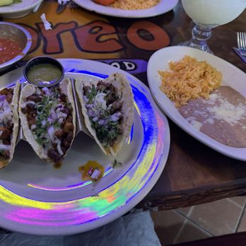 El Toreo - Al pastor and carne asada tacos comes with rice - Mexican Near Me - Ocala, Florida El Toreo - Al pastor and carne asada tacos comes with rice - Mexican Near Me - Ocala, Florida