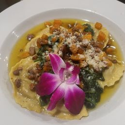 Butternut squash ravioli