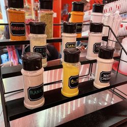 United Theatre - Topping selection at the concession stand