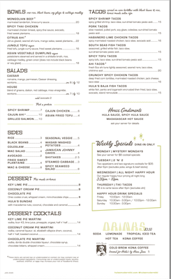 Menu photo 1 Hula's Modern Tiki - High Street Phoenix, AZ Menu photo 1 Hula's Modern Tiki - High Street Phoenix, AZ