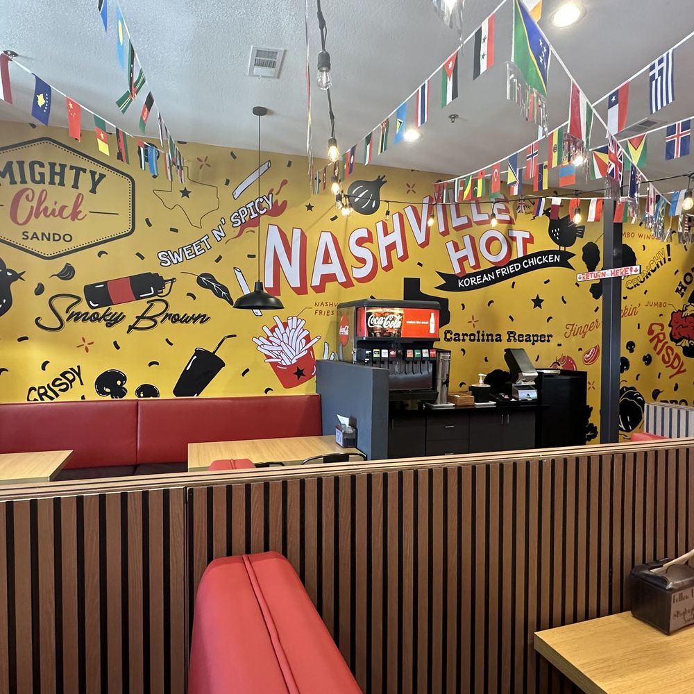 Mighty Chick Sando - Interior of Mighty Chicken - Chicken Wings Near Me - Bedford, Texas Mighty Chick Sando - Interior of Mighty Chicken - Chicken Wings Near Me - Bedford, Texas