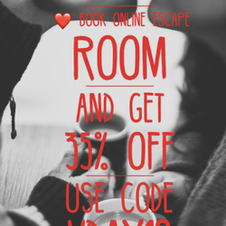 Art of Escape Room - V-DAY SPECIAL - 35% OFF. Book online and use code VDAY19