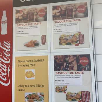 The Samosa Shop - a menu for the restaurant - Indian Near Me - Ajax, Ontario