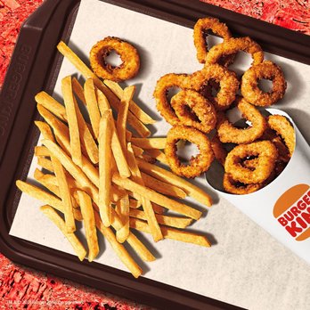 Burger King - fries and onion rings on a tray - Burgers Near Me - Shorter, Alabama Burger King - fries and onion rings on a tray - Burgers Near Me - Shorter, Alabama