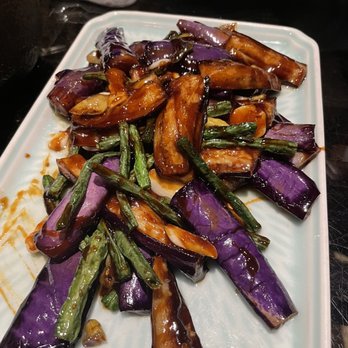 Mountain House - Sauteed Chinese Long Beans with Eggplant - Szechuan Near Me - Queens, New York Mountain House - Sauteed Chinese Long Beans with Eggplant - Szechuan Near Me - Queens, New York