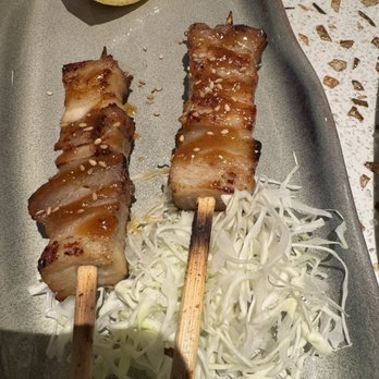SHUN by Yama Sushi - Pork belly skewers small pieces could have been a little more tender. Definitely not as good as Uchiba - Japanese Near Me - McKinney, Texas SHUN by Yama Sushi - Pork belly skewers small pieces could have been a little more tender. Definitely not as good as Uchiba - Japanese Near Me - McKinney, Texas