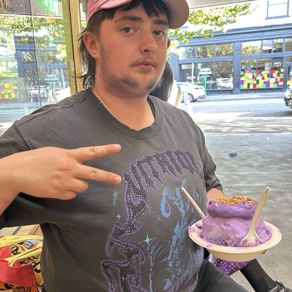 Wailua Shave Ice - Just a gut and his ice - Shaved Ice Near Me - Portland, Oregon