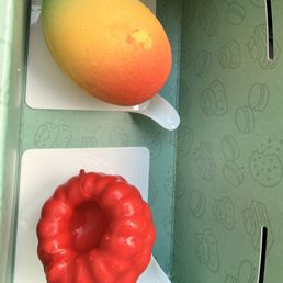 Mango and Raspberry mousse cakes