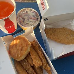Chester's Chicken - The biscuits are amazing. Everything was good.