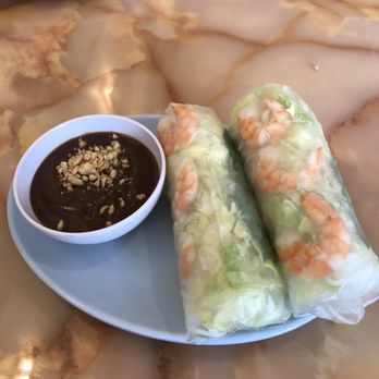 Vietopia - Shrimp and pork spring rolls with peanut sauce - Vietnamese Near Me - Harrisonburg, Virginia Vietopia - Shrimp and pork spring rolls with peanut sauce - Vietnamese Near Me - Harrisonburg, Virginia