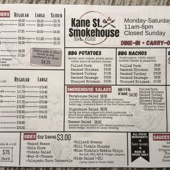 Kane St Smokehouse - Barbeque Near Me - Gate City, Virginia Kane St Smokehouse - Barbeque Near Me - Gate City, Virginia