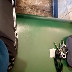 Saigon Vietnamese Kitchen - Uncommonly short bench seats made for an uncomfortable dining experience (sunglasses for reference, and I'm only 5'4)