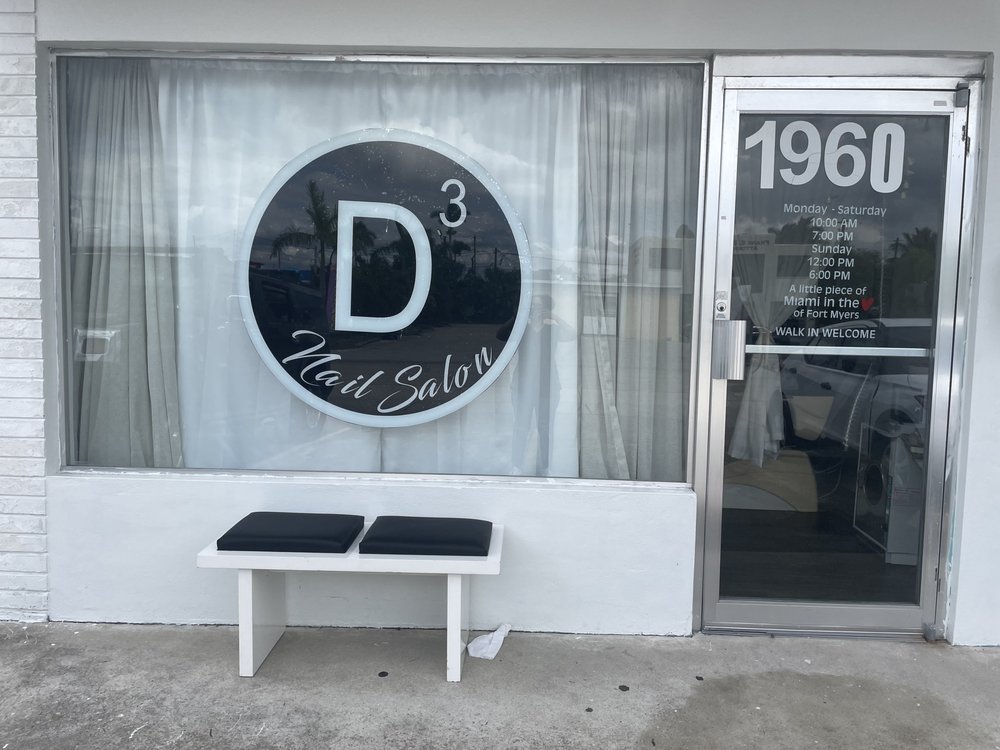 D3 NAIL SALON Request an Appointment 1960 Grove Ave, Fort Myers
