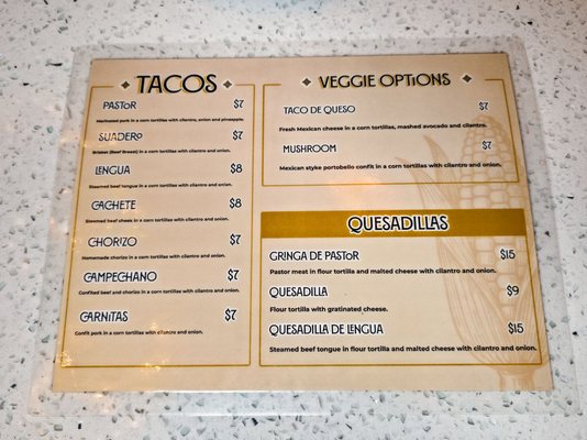 Menu photo 2 La Taqueria Toronto, ON Menu photo 2 La Taqueria Toronto, ON