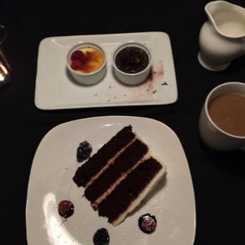 Dockside Bistro & Wine Bar - Duo Creme Brulee (Regular & Chocolate) and Red Velvet - New American Near Me - Olympia, Washington