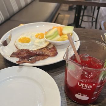 Farmer's Table - Elixir (non alcoholic) drink mixed with beets and carrots   Classic Rise & Shine - Desserts Near Me - Boca Raton, Florida