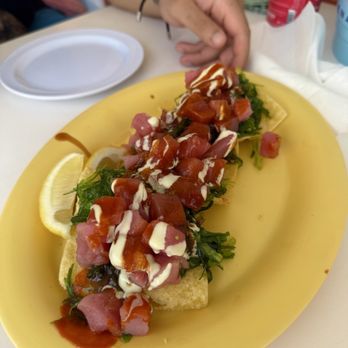 Lorelei Restaurant & Cabana Bar - Tuna Nachos - Seafood Near Me - Islamorada, Florida Lorelei Restaurant & Cabana Bar - Tuna Nachos - Seafood Near Me - Islamorada, Florida