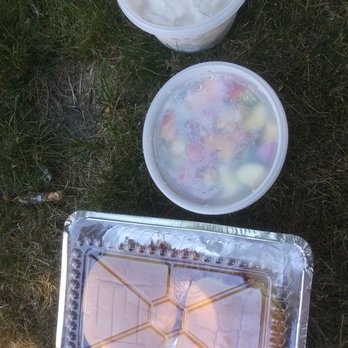 Cricket Cafe & Catering - Two pork sliders , cucumber , a small potato salad - Caterers Near Me - Waltham, Massachusetts