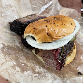 la Barbecue - Sliced Beef Sliced Brisket Sandwich - Barbeque Near Me - Austin, Texas