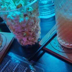 1201 Speakeasy - The gatsby on left and sunset Boulevard on right. Complimentary popcorn!