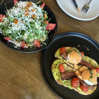 OLIVIA - Avocado toast and wild arugula salad - Italian Near Me - Tampa, Florida OLIVIA - Avocado toast and wild arugula salad - Italian Near Me - Tampa, Florida