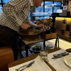 Chuck's Steakhouse - Caesar salad by the table