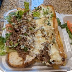 Baba’s Famous Steak & Lemonade - Mayo sandwich.