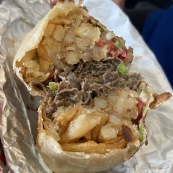 Stuffed - Philly cheese steak burrito - Mexican Near Me - San Antonio, Texas