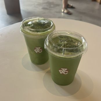 Arc Coffee - matcha latte (no sugar) and matcha einspanner - Coffee & Tea Near Me - Buena Park, California
