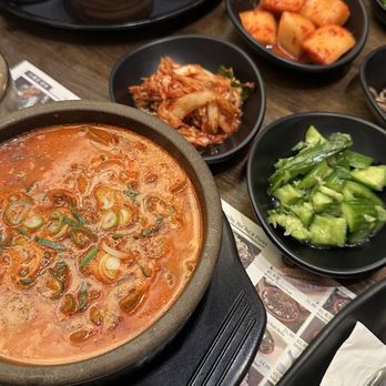 Moobongri Soondae - 15. Spicy Soondae Soup/ - Korean Near Me - San Gabriel, California